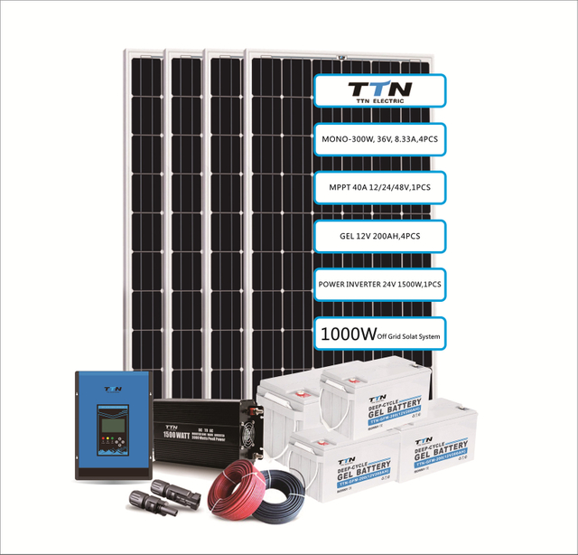 1000W / 5280WH مجموعات الطاقة الشمسية